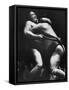 Sumo Wrestlers During Match-Bill Ray-Framed Stretched Canvas