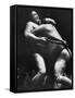 Sumo Wrestlers During Match-Bill Ray-Framed Stretched Canvas