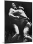 Sumo Wrestlers During Match-Bill Ray-Mounted Premium Photographic Print