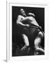 Sumo Wrestlers During Match-Bill Ray-Framed Photographic Print