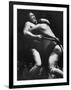 Sumo Wrestlers During Match-Bill Ray-Framed Photographic Print