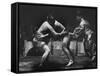 Sumo Wrestlers During Match-Bill Ray-Framed Stretched Canvas