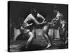 Sumo Wrestlers During Match-Bill Ray-Stretched Canvas