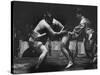 Sumo Wrestlers During Match-Bill Ray-Stretched Canvas