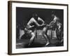 Sumo Wrestlers During Match-Bill Ray-Framed Photographic Print