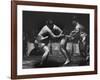 Sumo Wrestlers During Match-Bill Ray-Framed Photographic Print