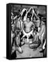 Sumo Wrestlers in Japan. Ca 1950s-null-Framed Stretched Canvas