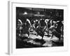 Sumo Wrestlers Performing a Ritual Dance Before a Demonstration Match-Bill Ray-Framed Photographic Print