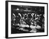 Sumo Wrestlers Performing a Ritual Dance Before a Demonstration Match-Bill Ray-Framed Photographic Print