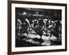 Sumo Wrestlers Performing a Ritual Dance Before a Demonstration Match-Bill Ray-Framed Photographic Print