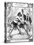 Sumo Wrestlers Tokyo 1903-Chris Hellier-Stretched Canvas