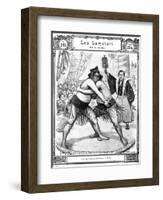 Sumo Wrestlers Tokyo 1903-Chris Hellier-Framed Giclee Print