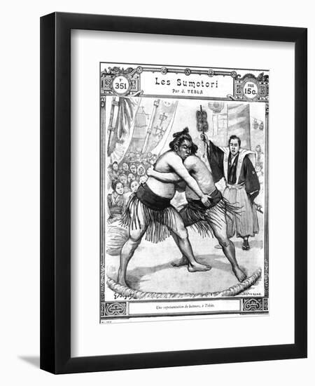 Sumo Wrestlers Tokyo 1903-Chris Hellier-Framed Giclee Print