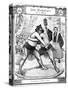 Sumo Wrestlers Tokyo 1903-Chris Hellier-Stretched Canvas