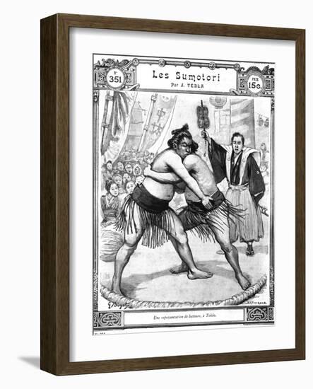 Sumo Wrestlers Tokyo 1903-Chris Hellier-Framed Giclee Print