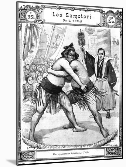 Sumo Wrestlers Tokyo 1903-Chris Hellier-Mounted Giclee Print