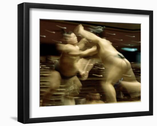 Sumo Wrestling Japan-null-Framed Premium Photographic Print