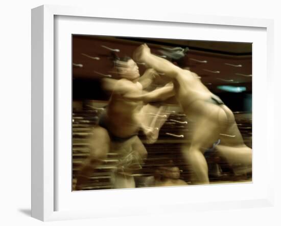 Sumo Wrestling Japan-null-Framed Premium Photographic Print