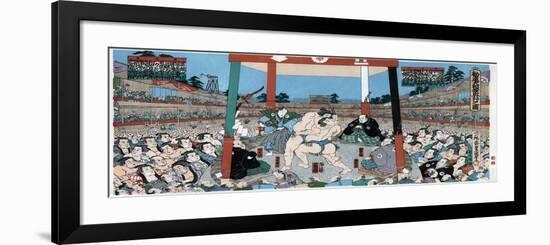 Sumo Wrestling, Japan-null-Framed Giclee Print