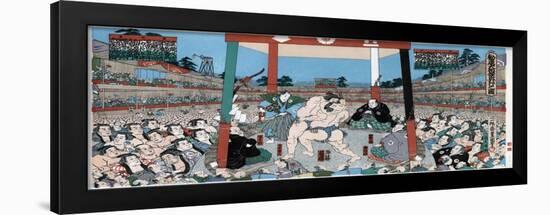 Sumo Wrestling, Japan-null-Framed Giclee Print