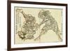 Sumo Wrestling-Kyosai Kawanabe-Framed Giclee Print