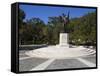 Sumter Monument in the Battery, White Point Gardens, Charleston, South Carolina-Richard Cummins-Framed Stretched Canvas