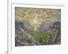 Sun, 1910-1913, by Edvard Munch, 1863-1944, Norwegian Expressionist painting,-Edvard Munch-Framed Art Print