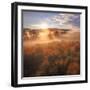 Sun and Fog at Hayden Valley (Square)-Vincent James-Framed Photographic Print