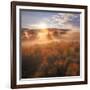 Sun and Fog at Hayden Valley (Square)-Vincent James-Framed Photographic Print