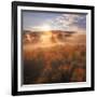 Sun and Fog at Hayden Valley (Square)-Vincent James-Framed Photographic Print