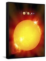 Sun And Its Planets-Detlev Van Ravenswaay-Framed Stretched Canvas