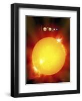 Sun And Its Planets-Detlev Van Ravenswaay-Framed Premium Photographic Print