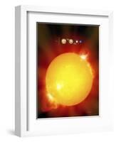 Sun And Its Planets-Detlev Van Ravenswaay-Framed Premium Photographic Print