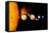 Sun And Its Planets-Detlev Van Ravenswaay-Framed Stretched Canvas