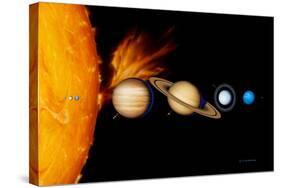 Sun And Its Planets-Detlev Van Ravenswaay-Stretched Canvas