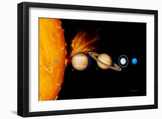 Sun And Its Planets-Detlev Van Ravenswaay-Framed Premium Photographic Print