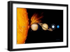 Sun And Its Planets-Detlev Van Ravenswaay-Framed Premium Photographic Print