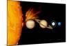 Sun And Its Planets-Detlev Van Ravenswaay-Mounted Premium Photographic Print