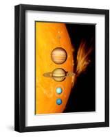 Sun And Its Planets-Detlev Van Ravenswaay-Framed Premium Photographic Print