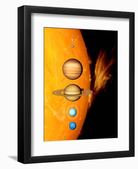 Sun And Its Planets-Detlev Van Ravenswaay-Framed Premium Photographic Print