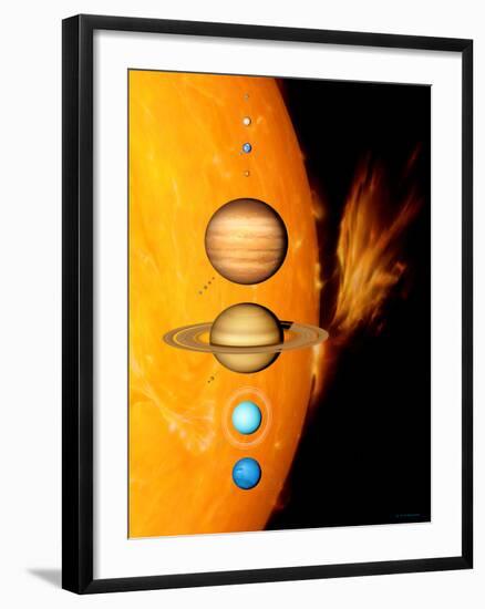 Sun And Its Planets-Detlev Van Ravenswaay-Framed Premium Photographic Print