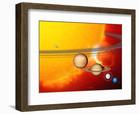 Sun And Its Planets-Detlev Van Ravenswaay-Framed Premium Photographic Print