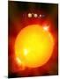 Sun And Its Planets-Detlev Van Ravenswaay-Mounted Photographic Print