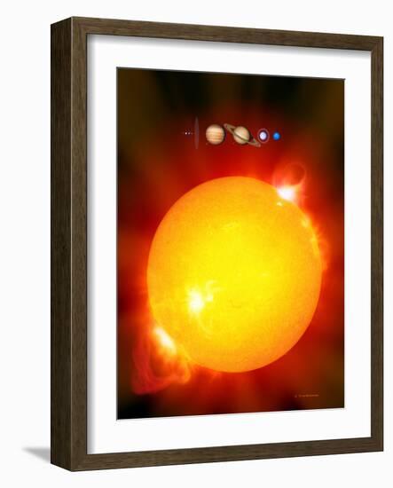 Sun And Its Planets-Detlev Van Ravenswaay-Framed Photographic Print