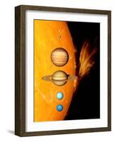 Sun And Its Planets-Detlev Van Ravenswaay-Framed Photographic Print