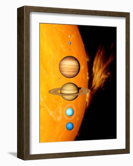 Sun And Its Planets-Detlev Van Ravenswaay-Framed Photographic Print