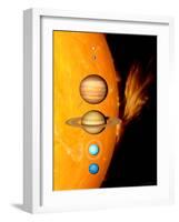 Sun And Its Planets-Detlev Van Ravenswaay-Framed Photographic Print