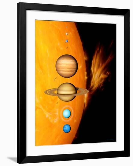 Sun And Its Planets-Detlev Van Ravenswaay-Framed Photographic Print