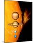 Sun And Its Planets-Detlev Van Ravenswaay-Mounted Photographic Print