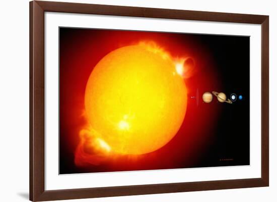 Sun And Its Planets-Detlev Van Ravenswaay-Framed Photographic Print